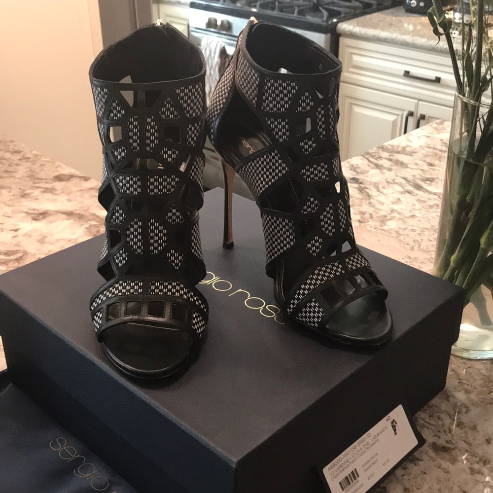 Host Pick! Sergio Rossi Open-Toe Booties - image 1